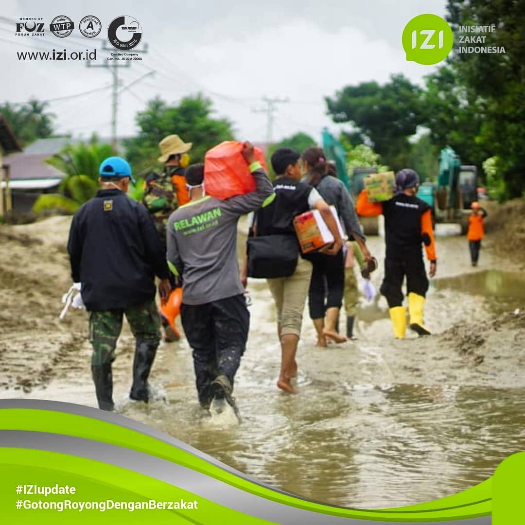 IZI Lampung Bantu Korban Bencana Banjir