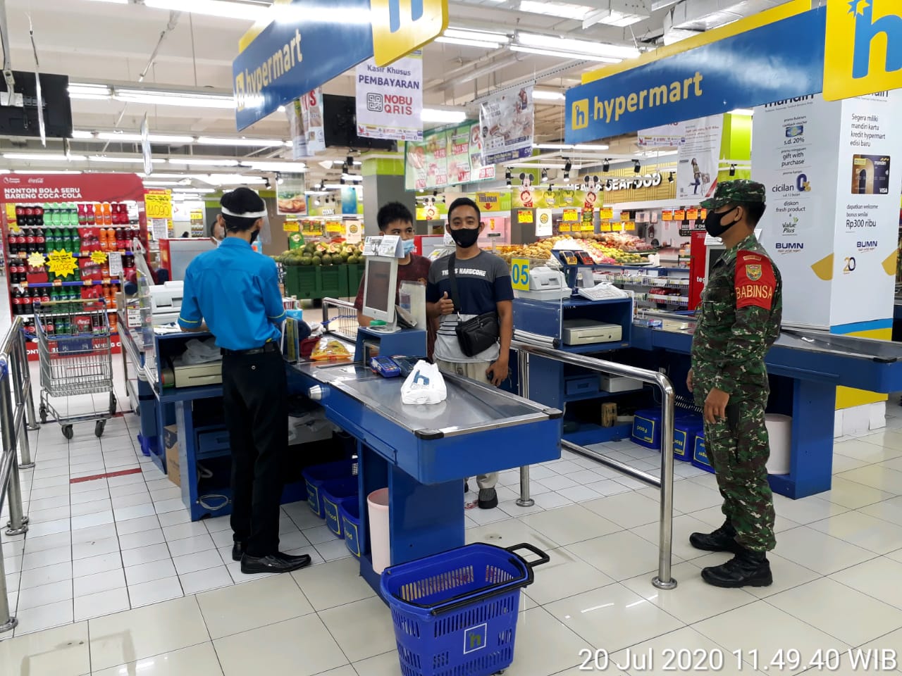 Mall Simpur Jadi Sasaran Satgas Terpadu Penanganan Covid19 Kota Bandarlampung Laksanakan Penegakan Disiplin Pr