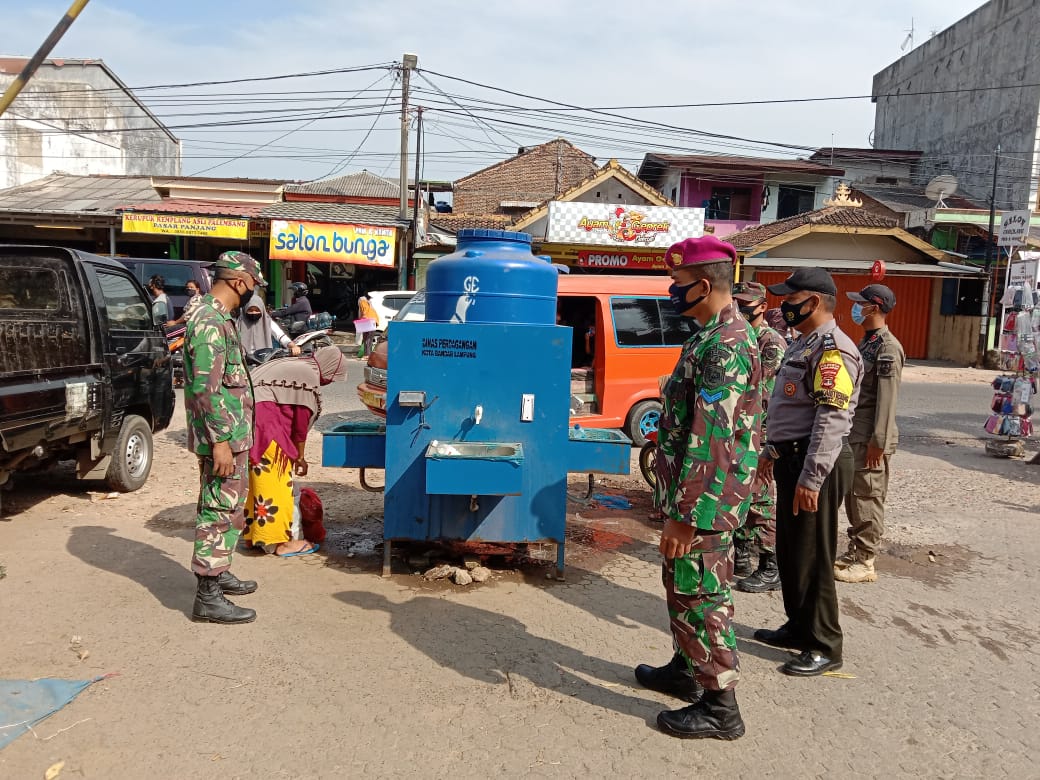 Pasar Panjang Jadi Sasaran Satgas Terpadu Covid19 Dalam Menegakan Protokol Kesehatan