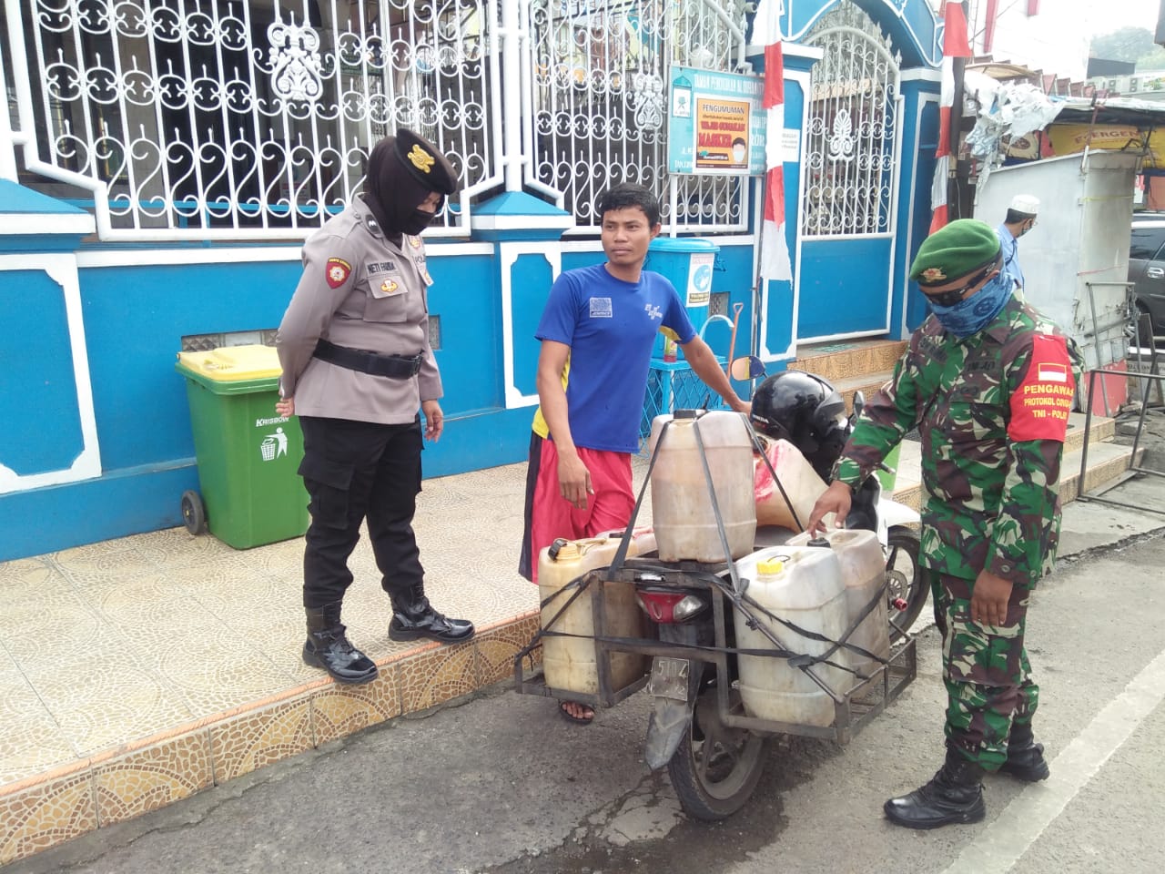 Bersama Satgas Gugus Tugas, Kodim 0410/KBL Cegah Covid-19