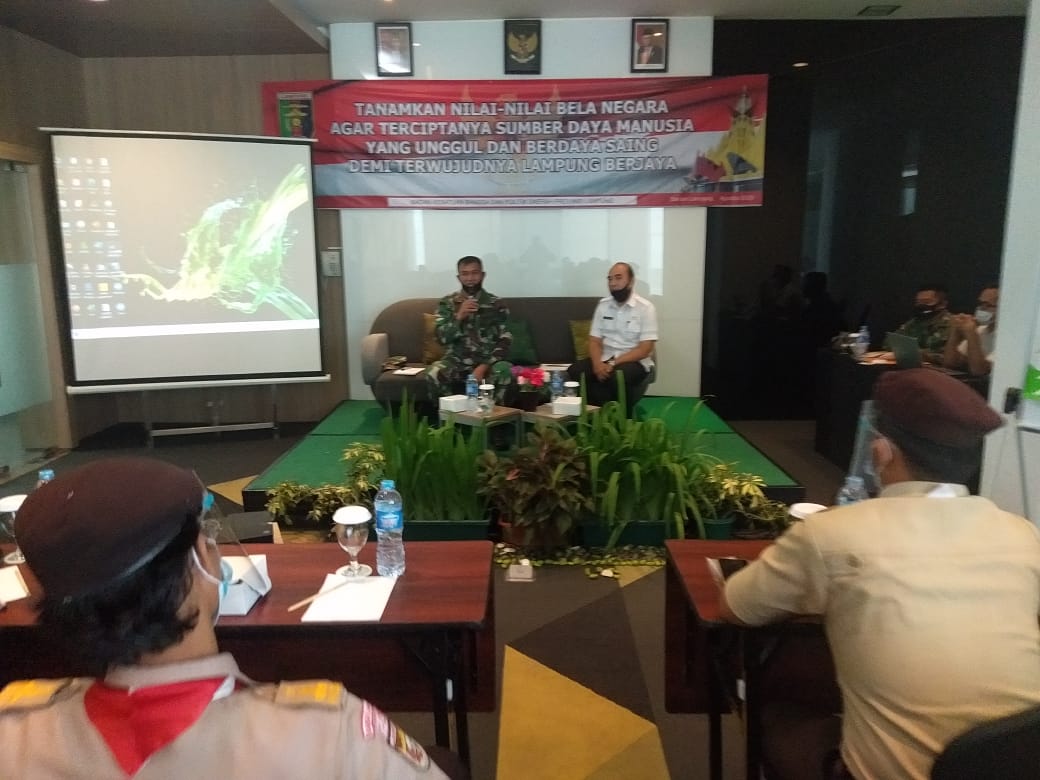 Danramil 410 - 05/TKP Berikan Materi Sosialisasi Bela Negara