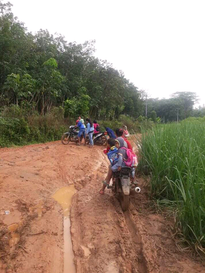 Lapor ! Jalan Di Waykanan Ini Rusak Parah