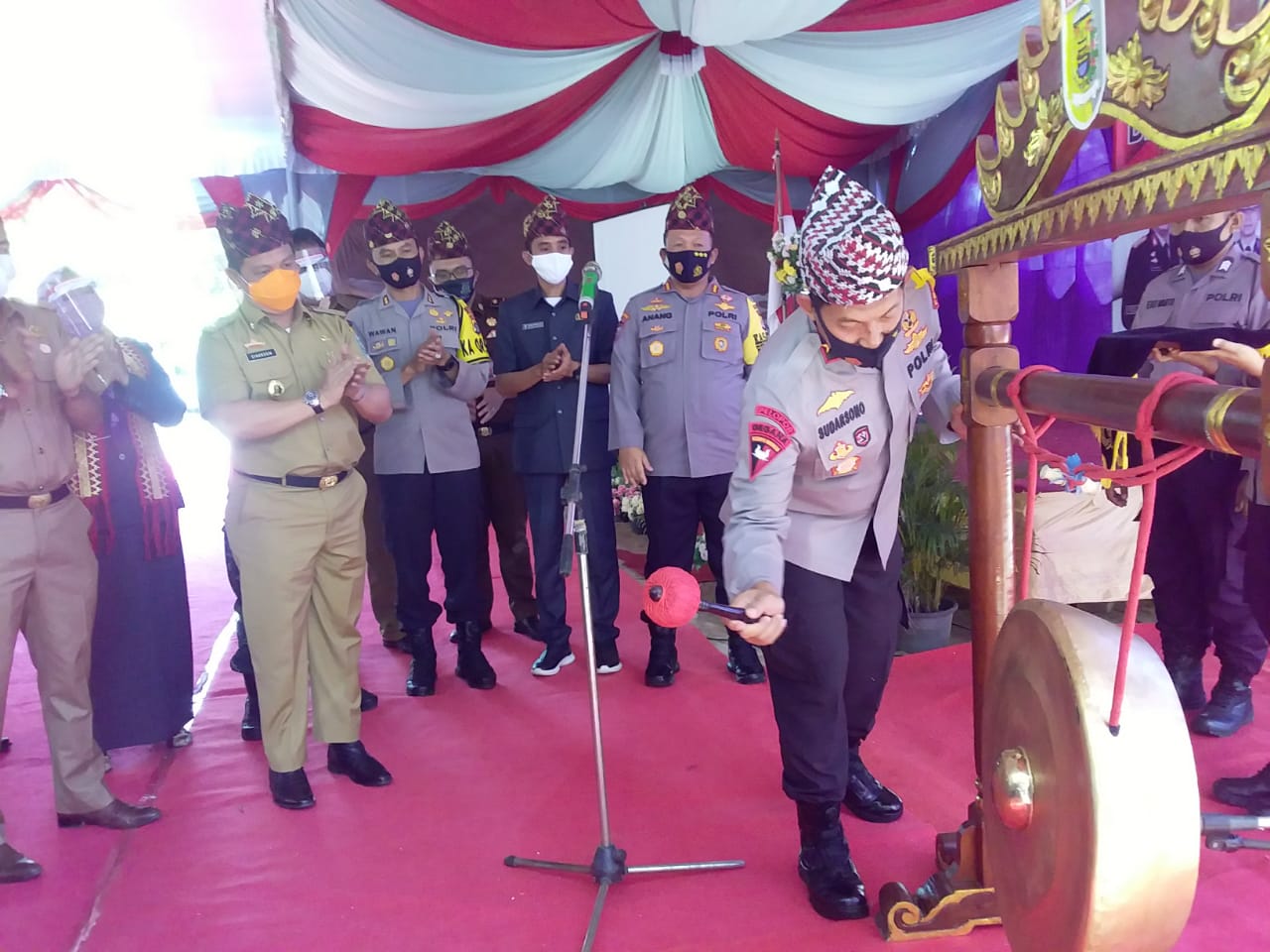 Wakapolda Lampung Launching Desa Tangguh Nusantara di Lamtim