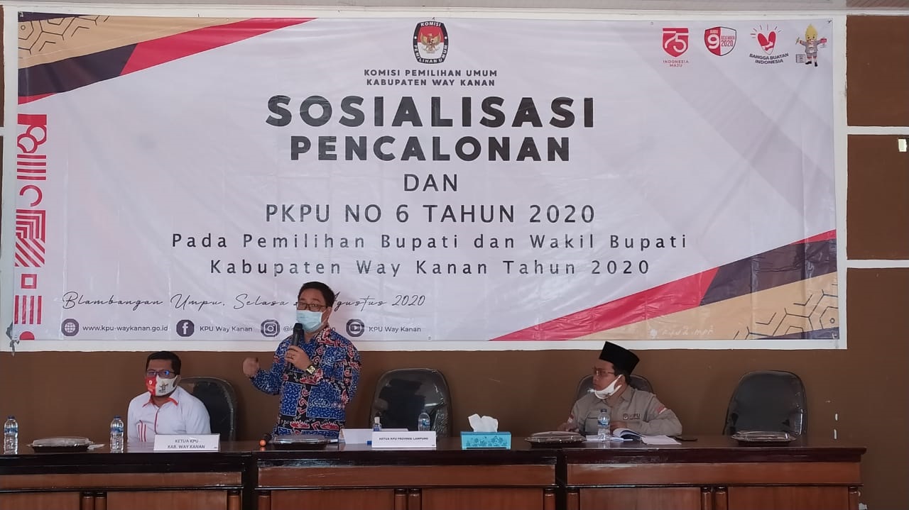 KPU Lampung Sosialisasikan Tahapan Pilbup Waykanan