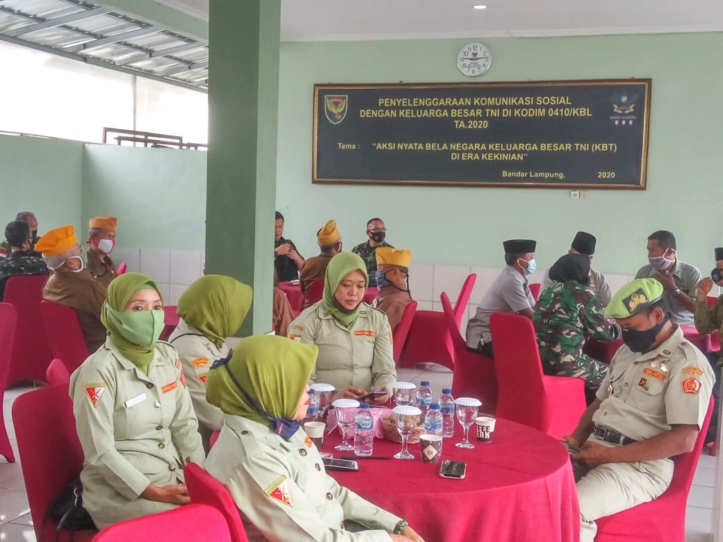 Kodim 0410/KBL Komsos ke Keluarga Besar TNI