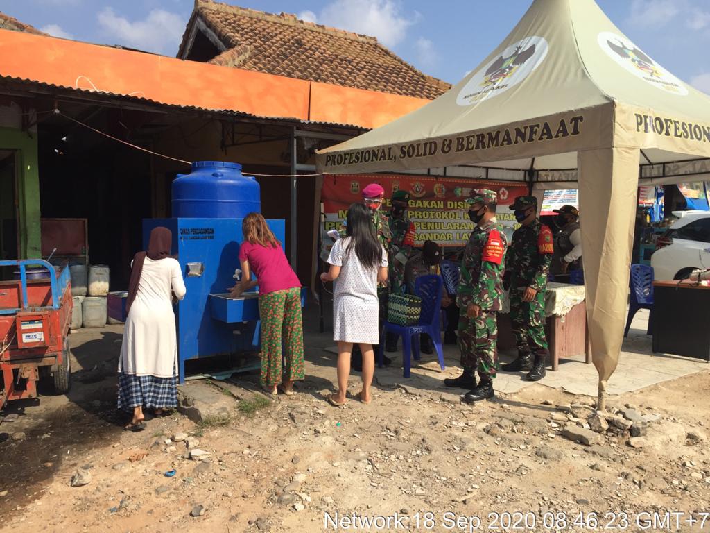 Pasar Rakyat Wayhalim Jadi Sasaran Satgas Covid-19