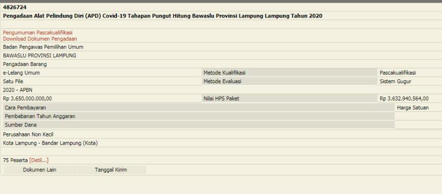 Rp4,5 Miliar untuk APD Pengawasan Logistik dan Pungut Hitung