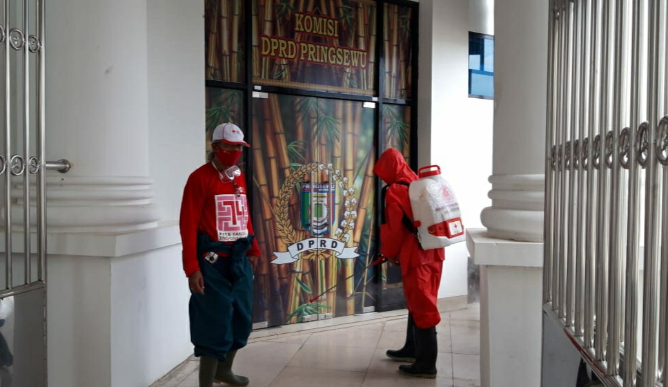 Kantor Pemkab dan DPRD Pringsewu Disterilisasi