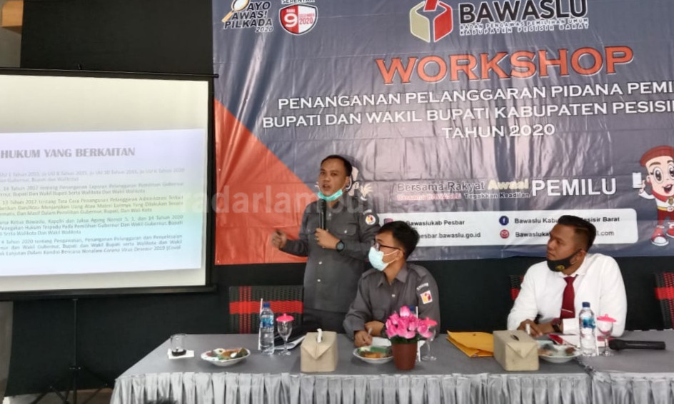 Panwascam Pesbar Diingatkan Teliti Menerima Laporan Pidana Pilkada