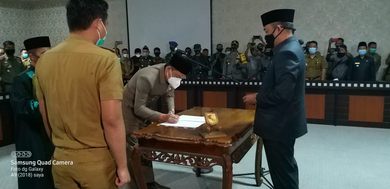 Lantik Pj Sekkab Tubaba, Ini Pesan Bupati Umar Ahmad