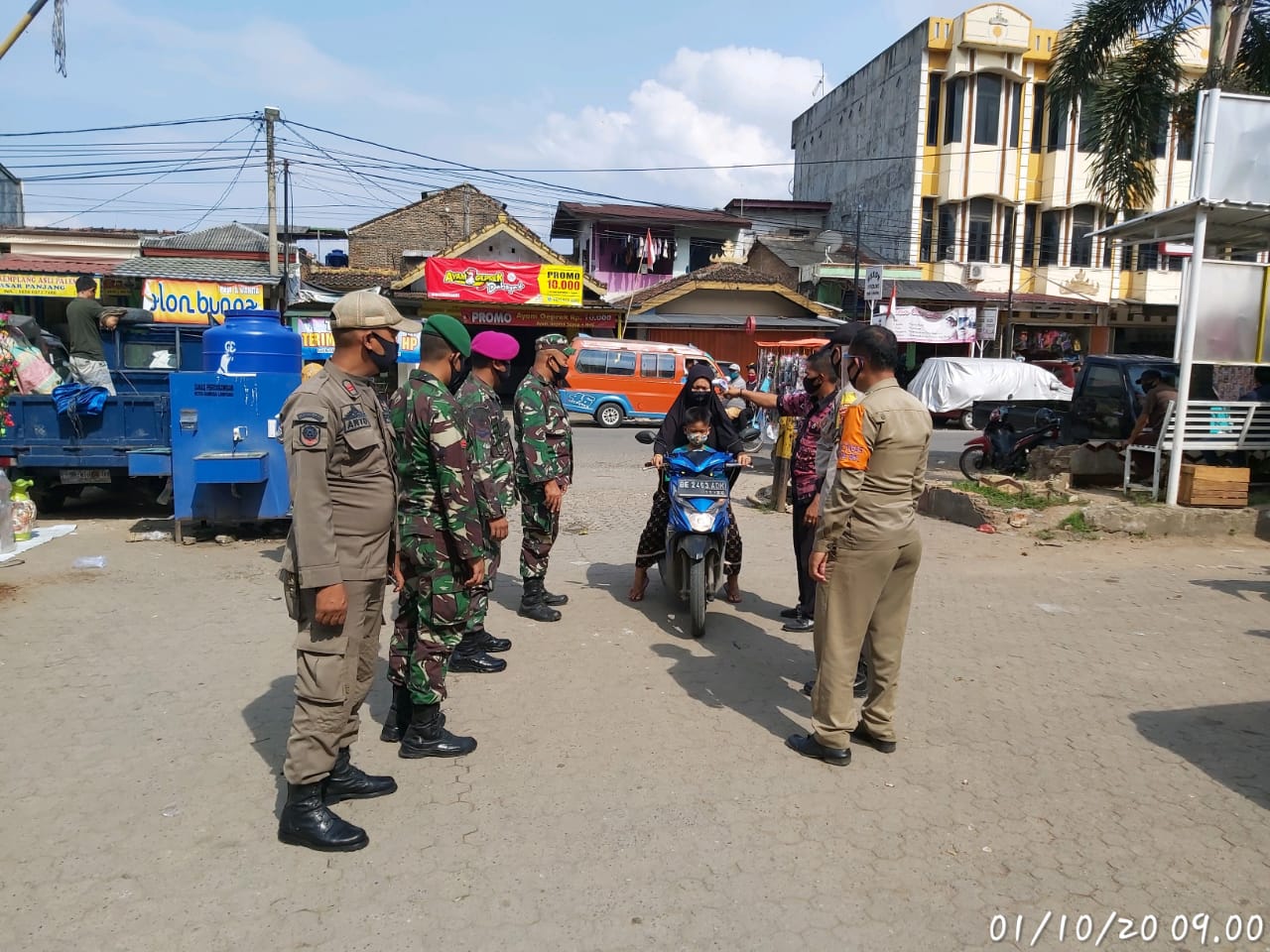 Bersama Satgas Covid-19, Kodim 0410/KBL Terus Gencarkan Prokes