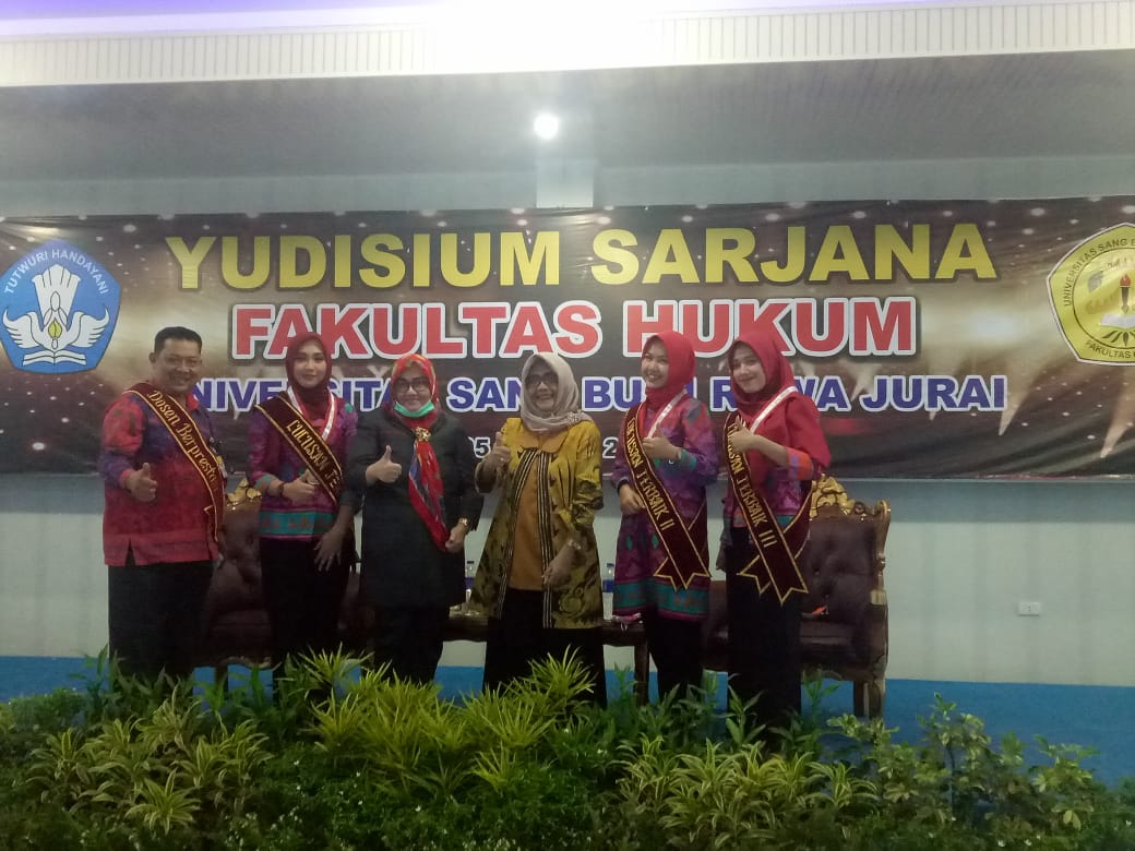 97 Calon Wisudawan Fak.Hukum Universitas Saburai di Yudisium