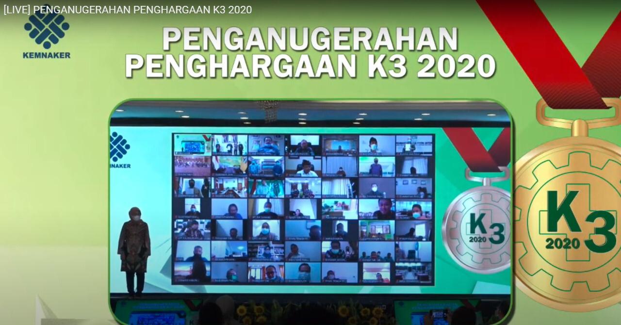 PGN Raih Penghargaan K3 2020 dari Kementerian Ketenagakerjaan RI