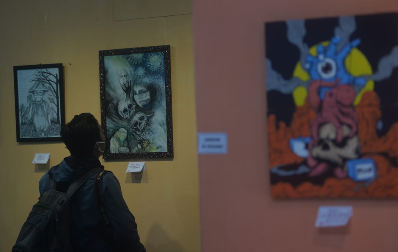 Semangat Seniman Lampung, Gelar Pameran Bertajuk \'New Normart\'