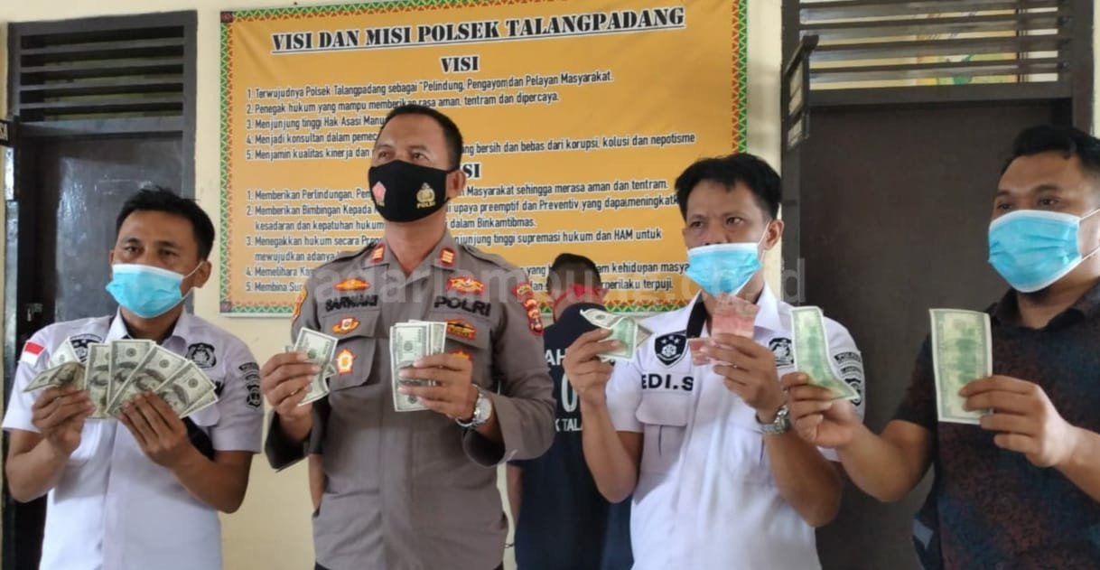 Polisi Ungkap Peredaran Uang Dolar Palsu di Talangpadang