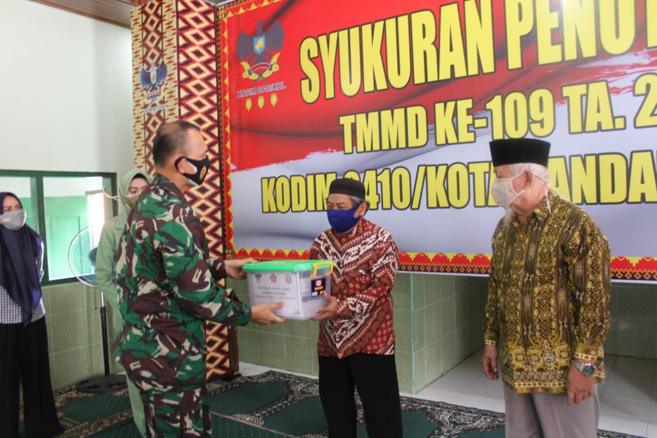 Dandim 0410/KBL Hadiri Acara Syukuran Penutupan TMMD ke-109