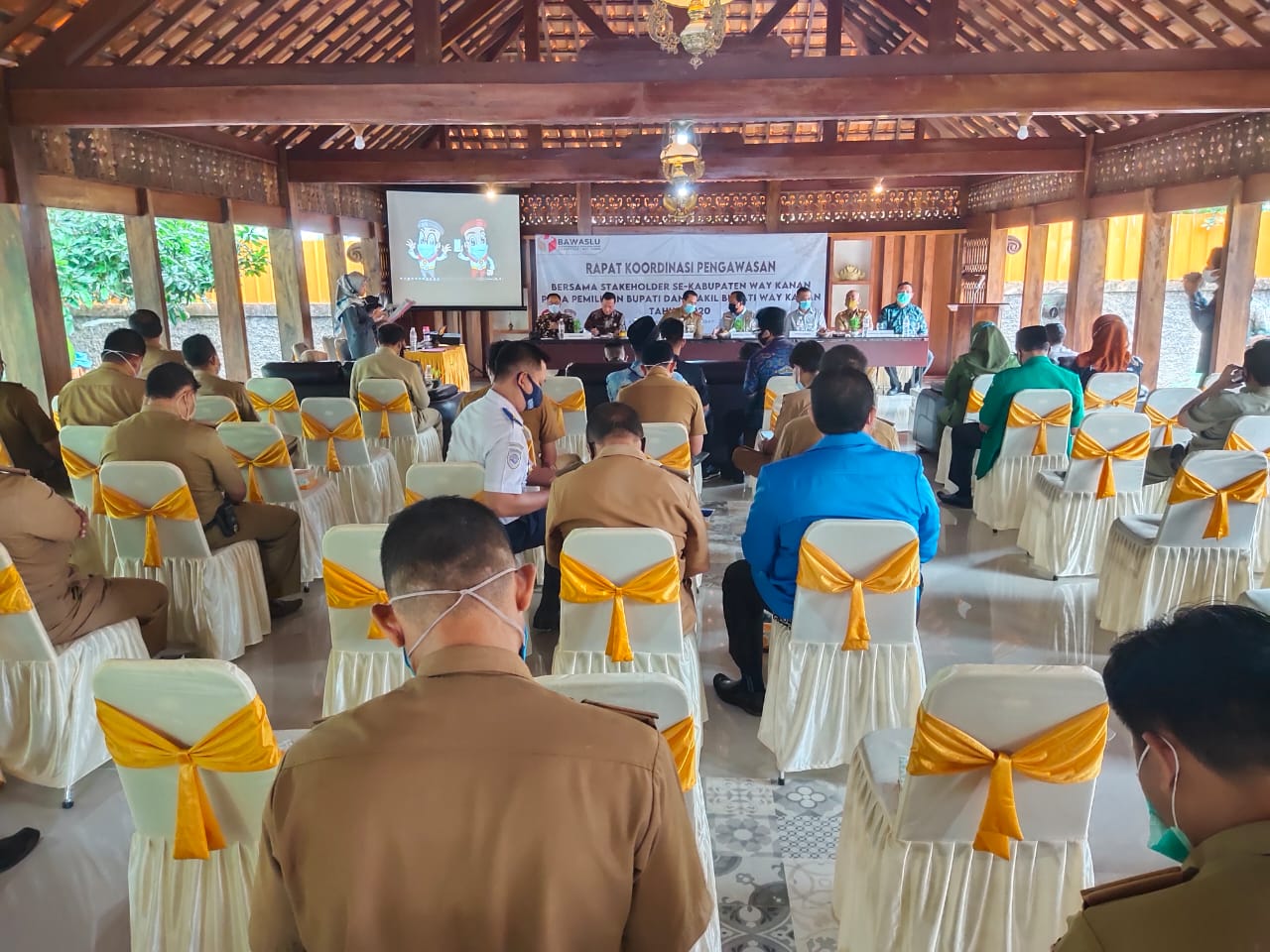 Jelang Pilbup Bawaslu Waykanan Gelar Rakor