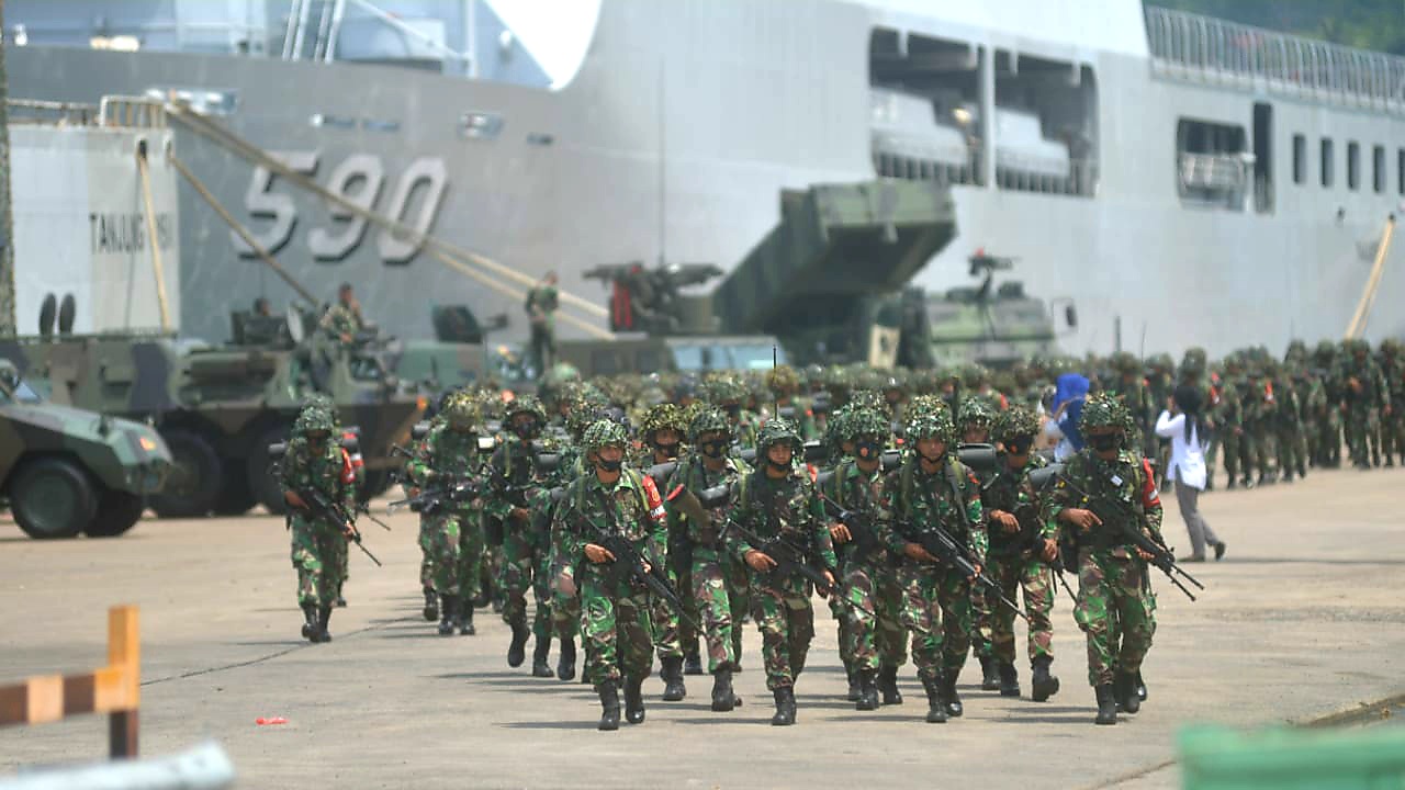 Ribuan Personel TNI AD Serbu Lampung