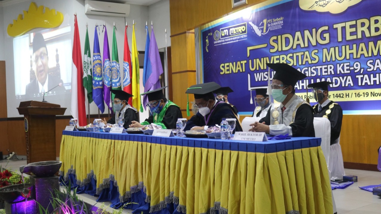 Wisuda UM Metro 2020, Prof. Lincolin Arsyad Dorong Lulusan Jadi Profesional dan Inovatif