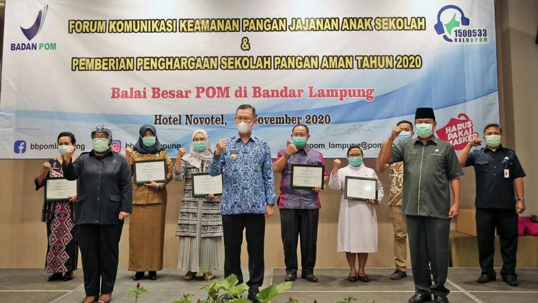 BPOM Gelar Forkom Keamanan Pangan Kantin Sekolah dan Beri Penghargaan Sekolah Pangan Aman Tahun 2020