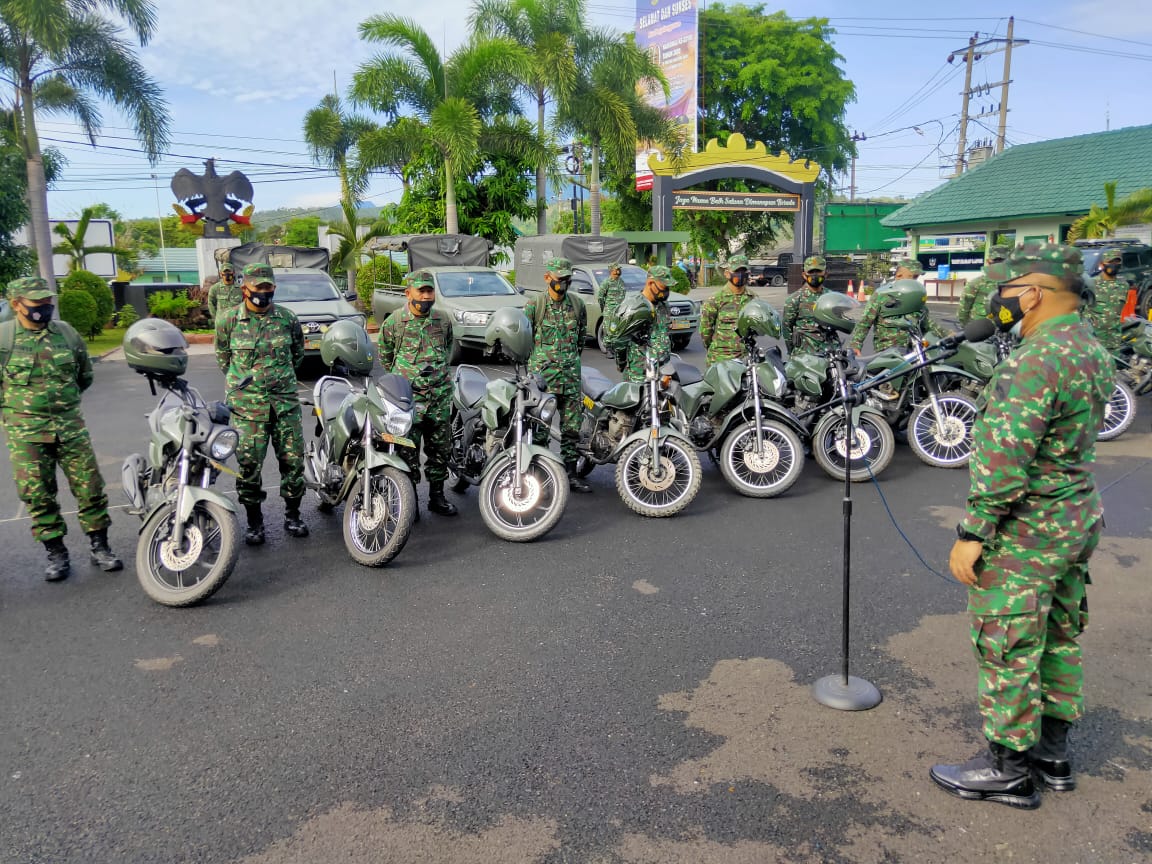 Apel Pemeriksaan Kendaraan Dinas oleh Kodim 0410/KBL