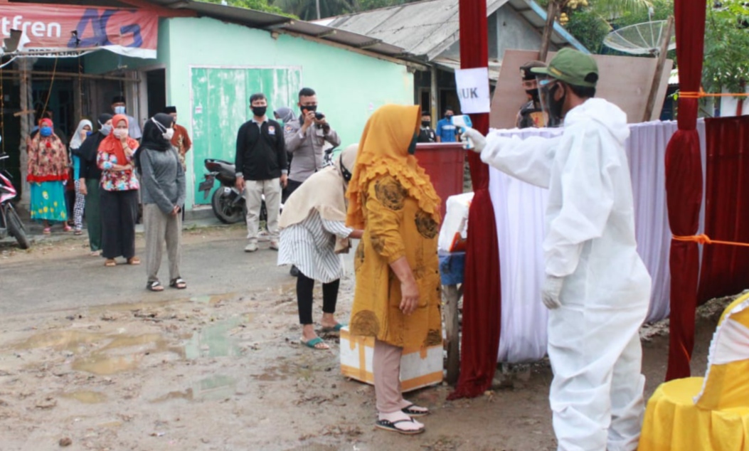 KPU Pesawaran Simulasi Pemungutan Suara Pada Masa Pandemi