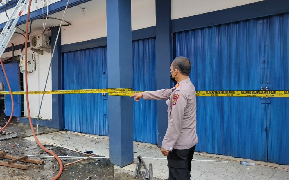 Empat Jam, Api yang Membakar Kantor Bank Lampung Cabang Kotaagung Padam