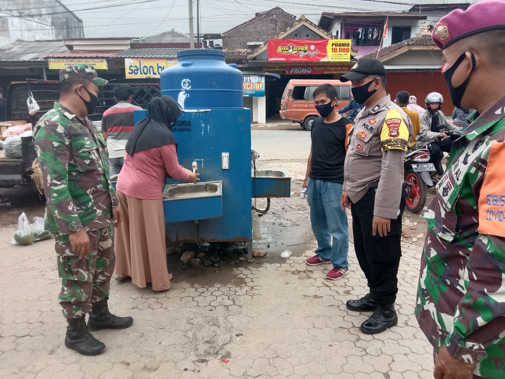 Kodim 0410/KBL Bersama Gugus Tugas Terus Imbau Masyarakat Patuh Prokes