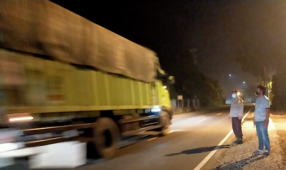 Jaga Kamtibmas, Polsek Pugung Patroli Malam