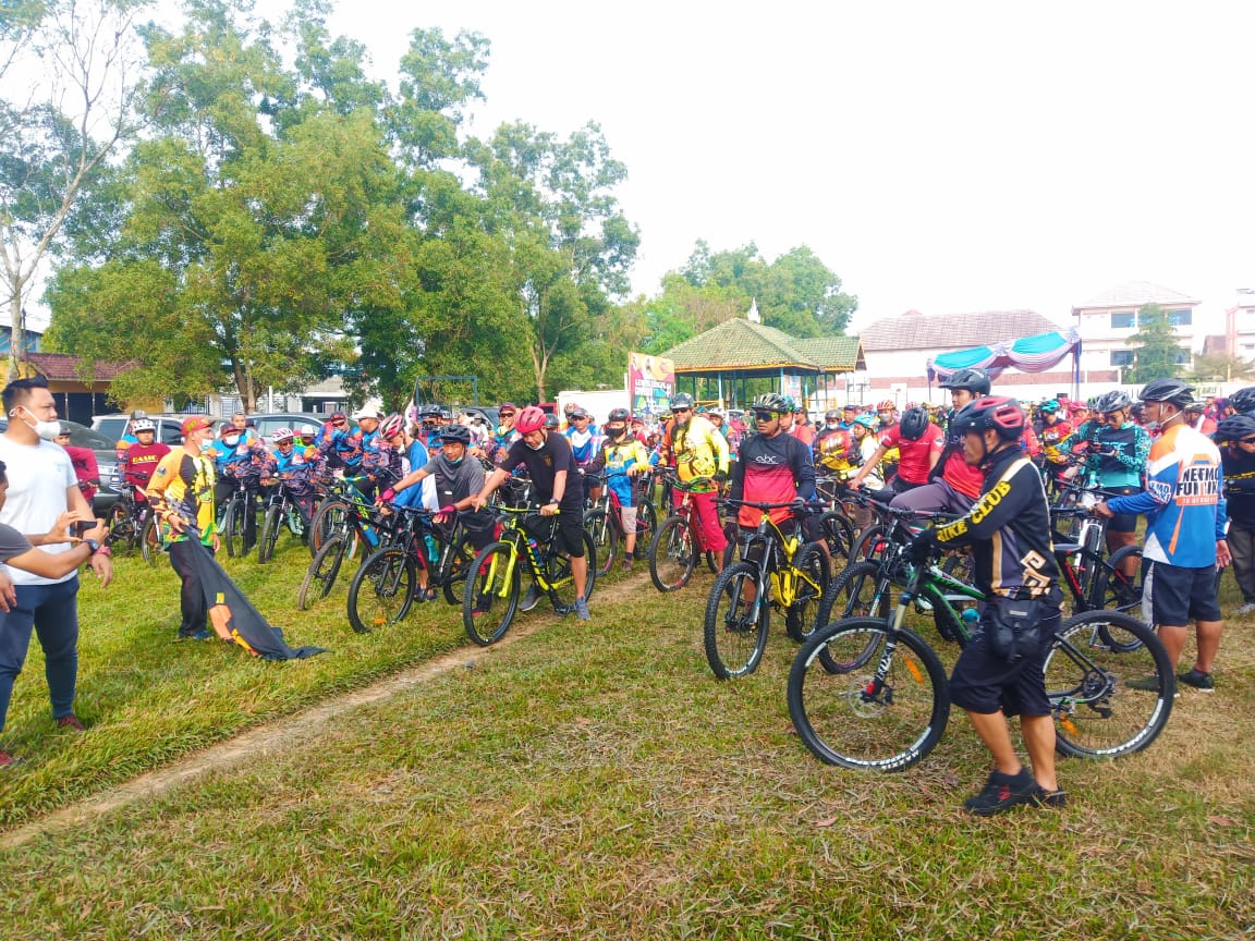 Kompak, Bupati dan Wabup Tubaba Gowes Bareng