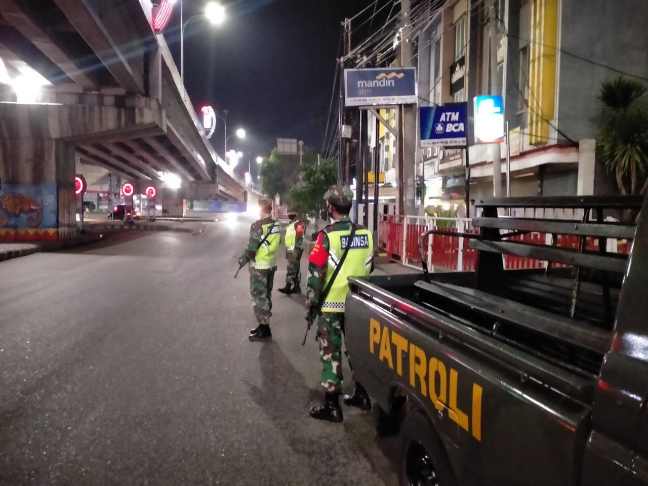 Jaga Keamanan, Kodim 0410/KBL Patroli Malam