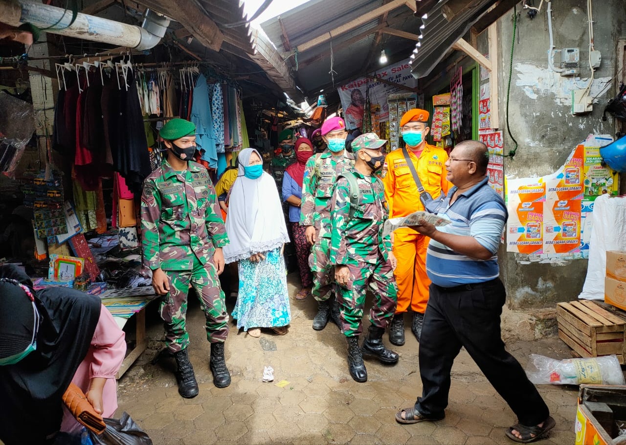 Bersama Gugus Tugas, Kodim 0410/KBL Terus Gencar Operasi Prokes