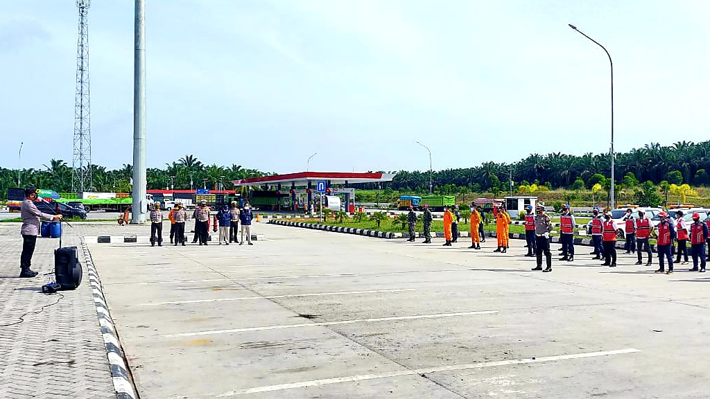 Jelang Nataru, Ditlantas Polda Lampung Cek Kesiapan Jalan Tol Pematang Panggang