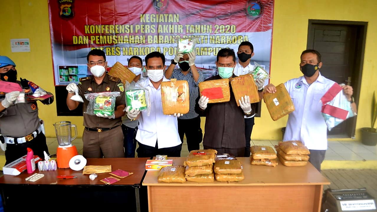 Tahun 2021, Ditresnarkoba Polda Lampung Tambah Alat Canggih Cegah Distribusi Narkoba ke Pulau Jawa