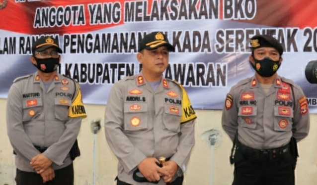 Polres Pringsewu Turunkan 102 Personel Bantu Pengamanan Pilkada Pesawaran