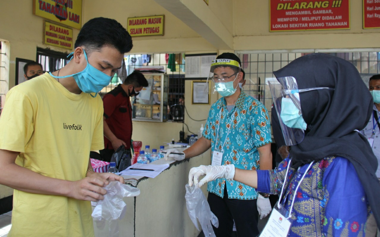 Tujuh Tahanan Nyoblos di Mapolresta Bandarlampung