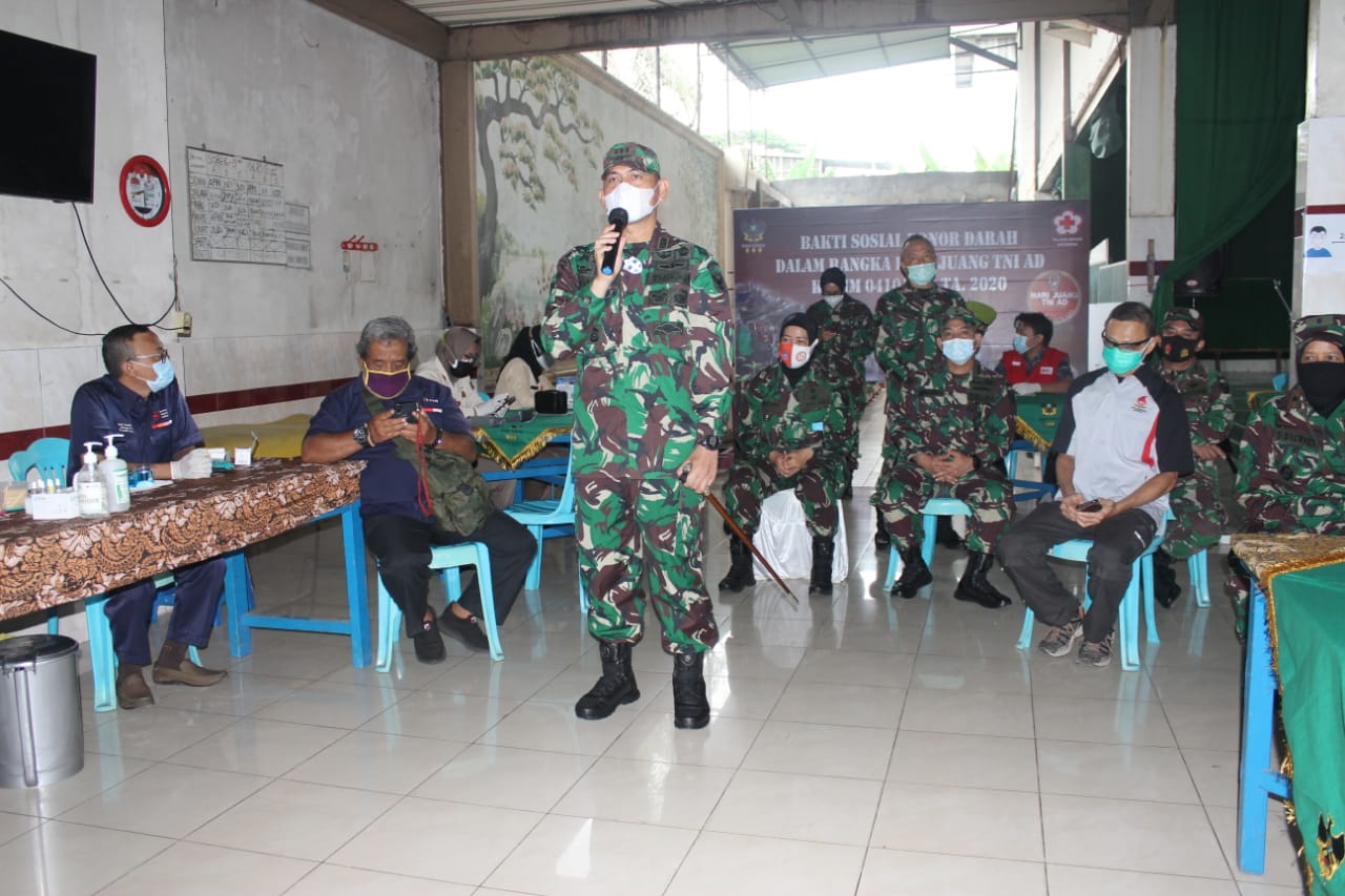 Dandim 0410/KBL Hadiri Kegiatan Baksos Donor Darah