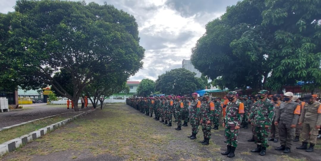 Kodim 0410/KBL bersama Gugus Tugas Laksanakan Patroli Penerapan Prokes