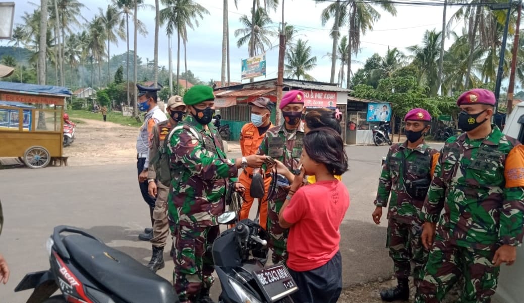 Kodim 0410/KBL Terus Tingkatkan Imbauan Prokes ke Warga