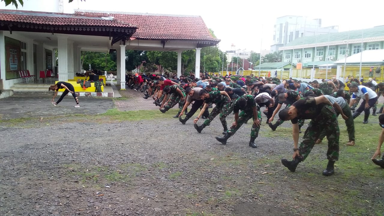 Jaga Kebugaran Prajurit Kodim 0410/KBL