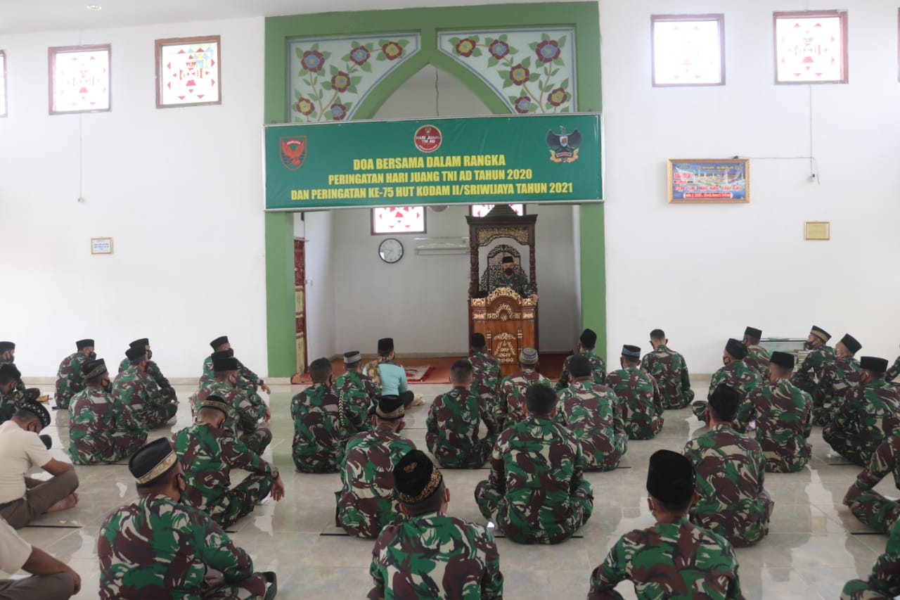 Dandim 0410/KBL Laksanakan Doa Bersama Dalam Rangka Hari Juang TNI AD