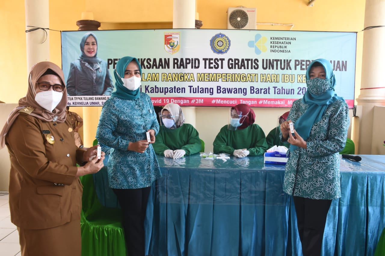 Peringati Hari Ibu, Ada Rapid Test Gratis untuk Perempuan di Kecamatan Way Kenanga