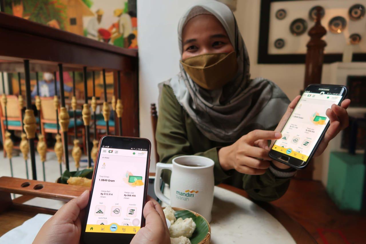 Mandiri Syariah Sosialisasikan Fitur E-mas dari Handphone Melalui Webinar