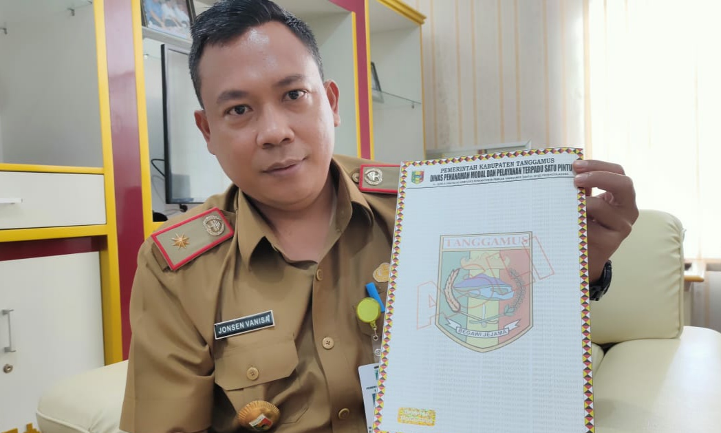 Antisipasi Pemalsuan, Dinas PMPTSP Tanggamus Siapkan Blangko Perizinan Dengan Hologram