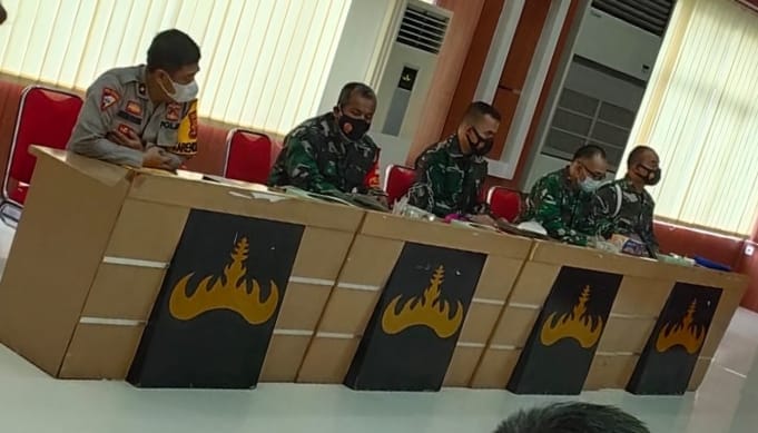 Pasintel Kodim 0410/KBL Hadiri Rapat Koordinasi