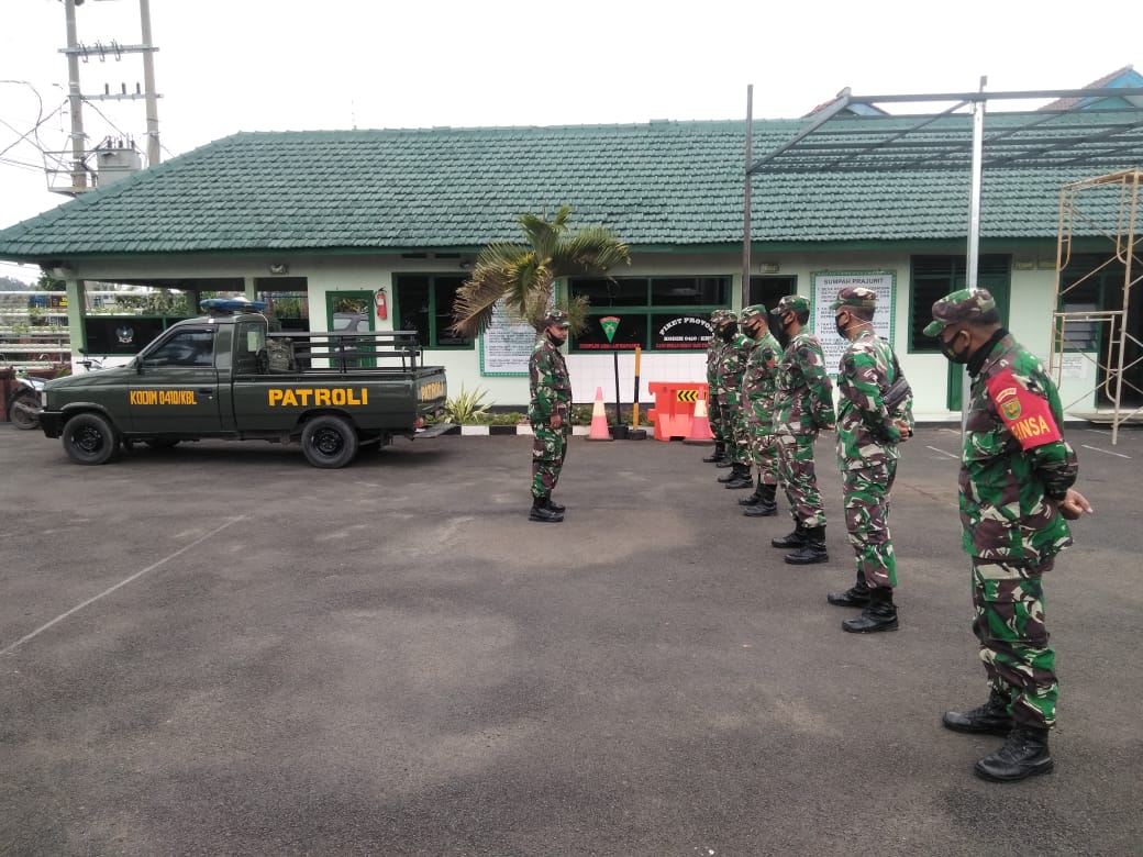 Patroli Siang Personel Kodim 0410/KBL