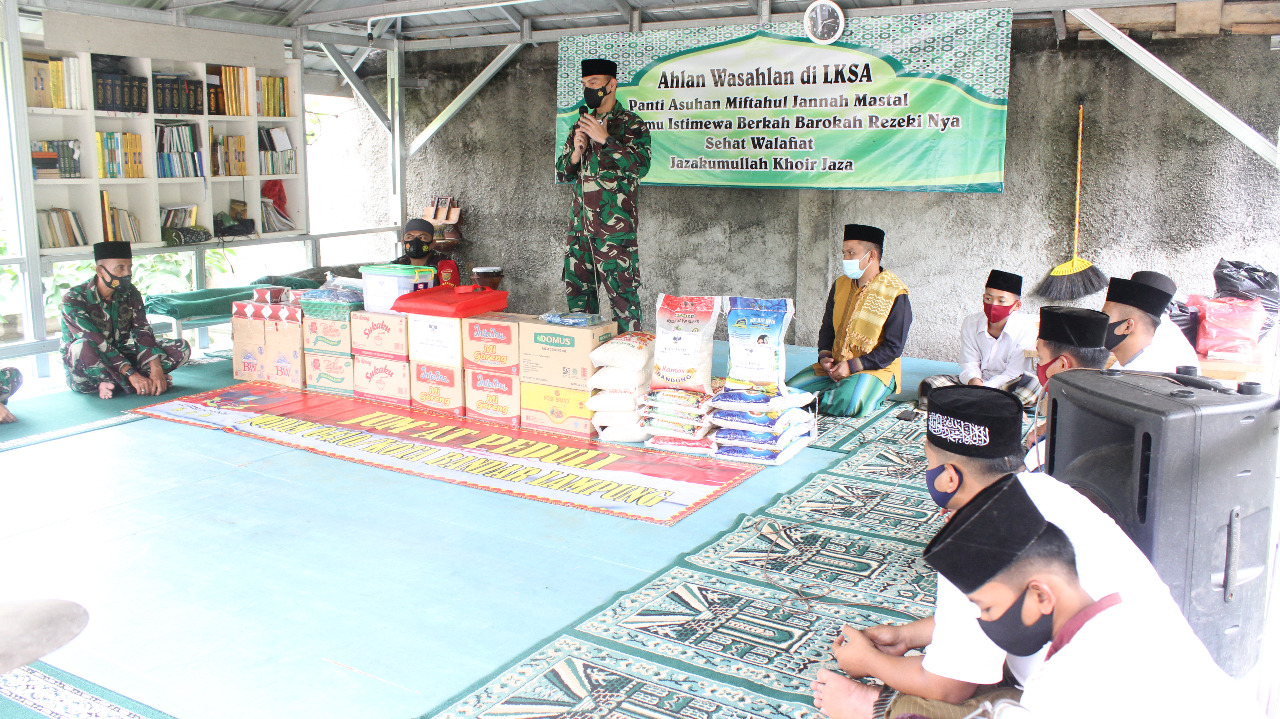 Dandim 0410/KBL Silaturahmi ke Yayasan Anak Yatim