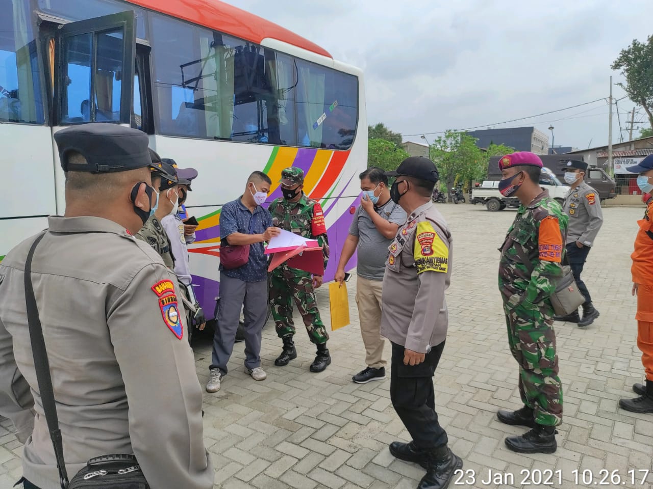 Bersama Gugus Tugas, Kodim 0410/KBL Cegah Penyebaran Covid-19