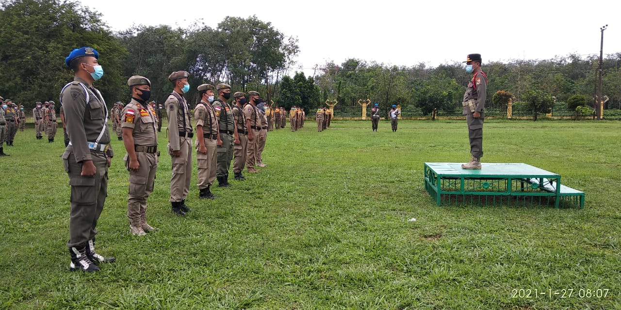 SatPol PP Tubaba Kawal Penegakan Disiplin Prokes Covid-19