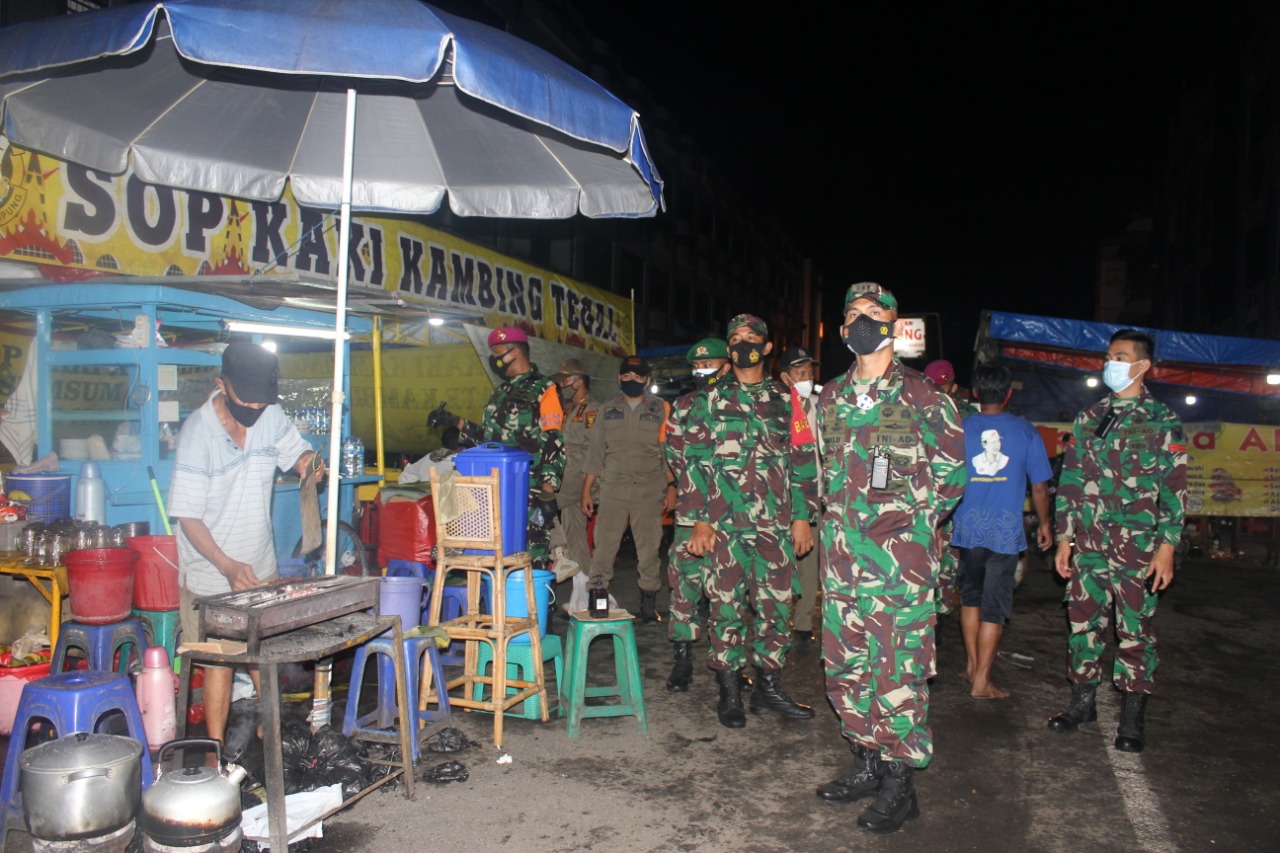 Dandim 0410/KBL Turut Ikut Dalam Melaksanakan Patroli Malam